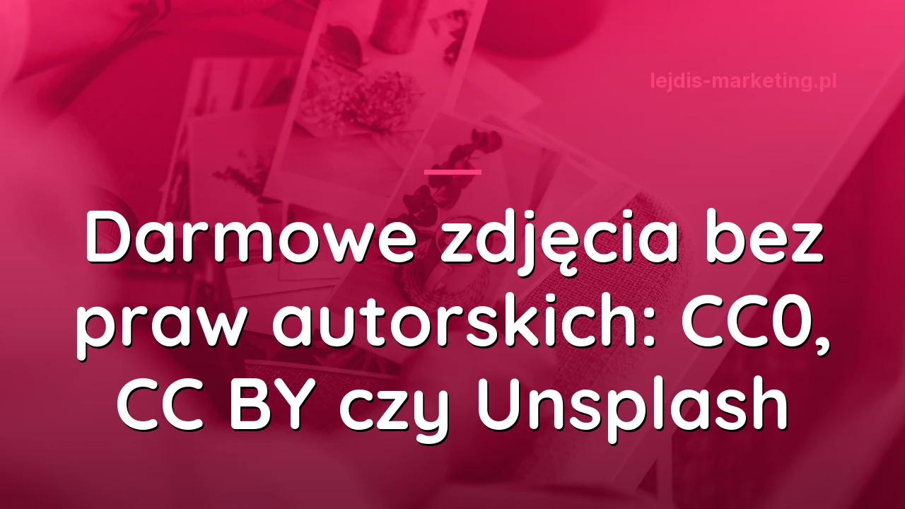 Darmowe zdjęcia bez praw autorskich: CC0, CC BY czy Unsplash